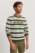 Cotton Stripe Heritage Sweat