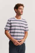 Cotton Modern Logo Stripe T-Shirt