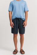 Linen Stripe Drawcord Short