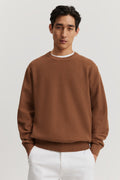Cotton Textured Crew Knit