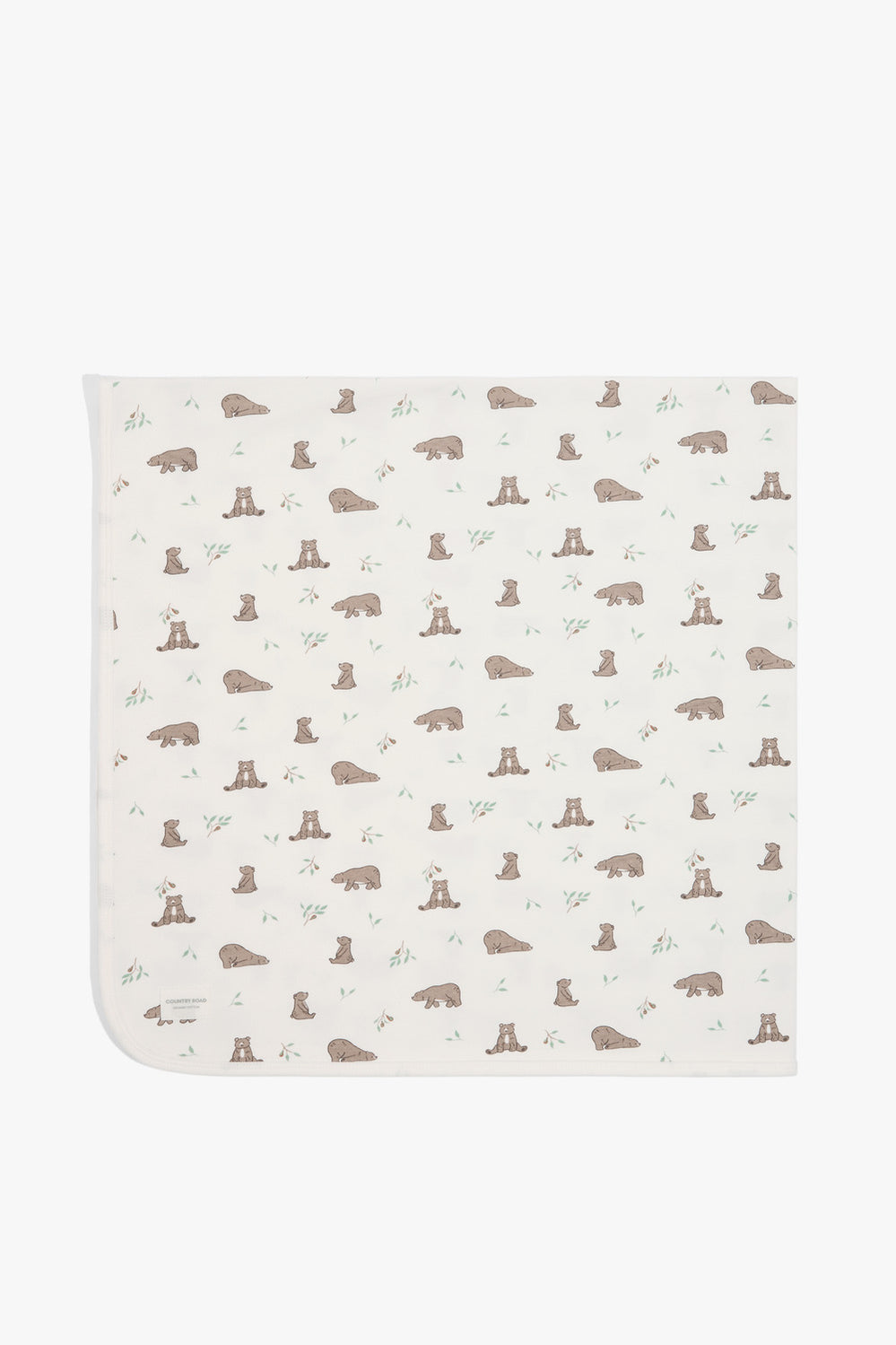 Organically Grown Cotton Bear Blanket