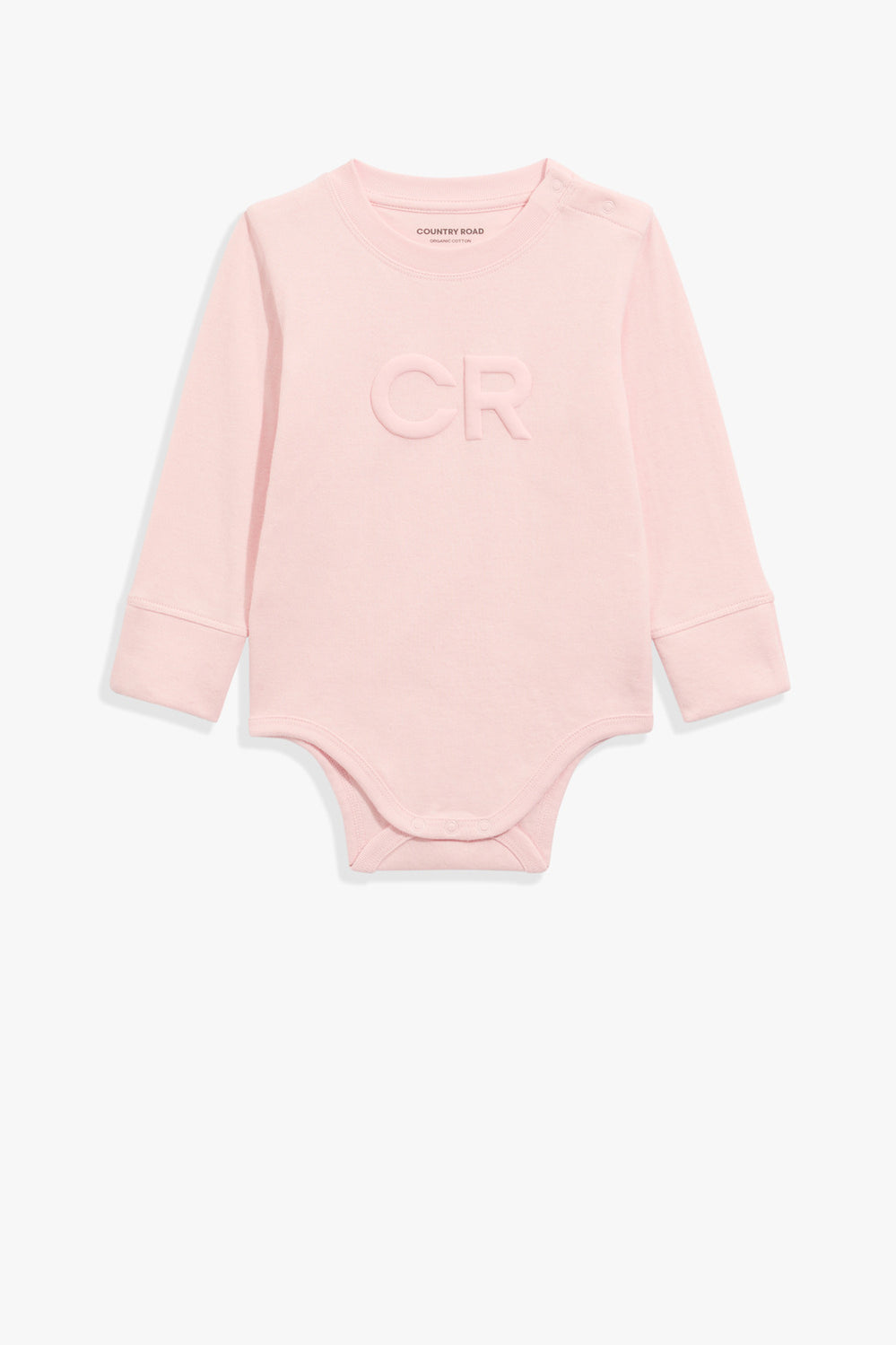 Cotton Puff Logo Long Sleeve Bodysuit