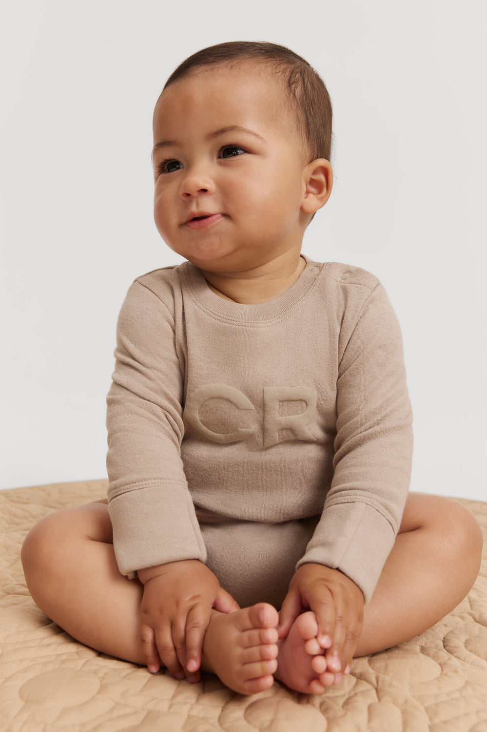 Cotton Puff Logo Long Sleeve Bodysuit