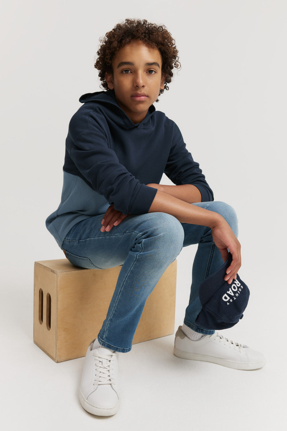 Teen Cotton Blend Logo Hooded T-Shirt