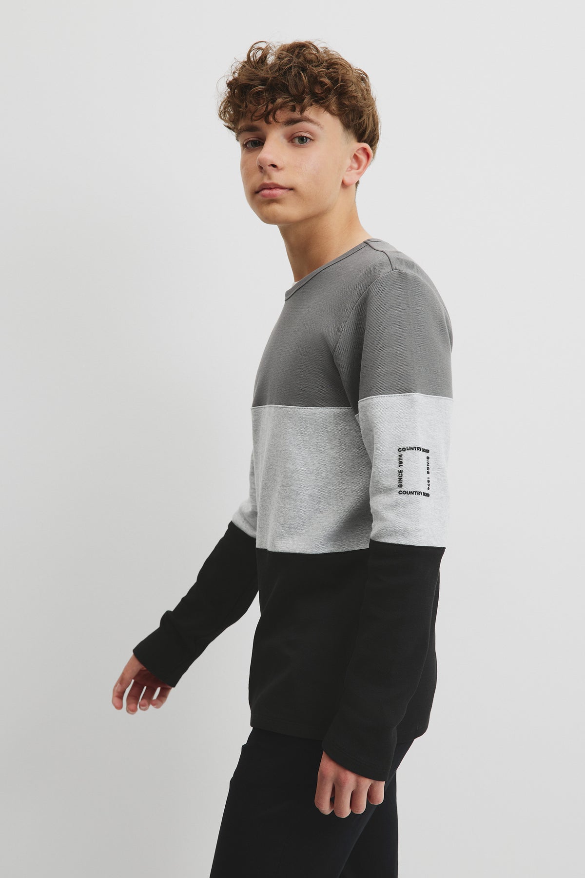 Teen  Cotton Blend Block Stripe T-Shirt
