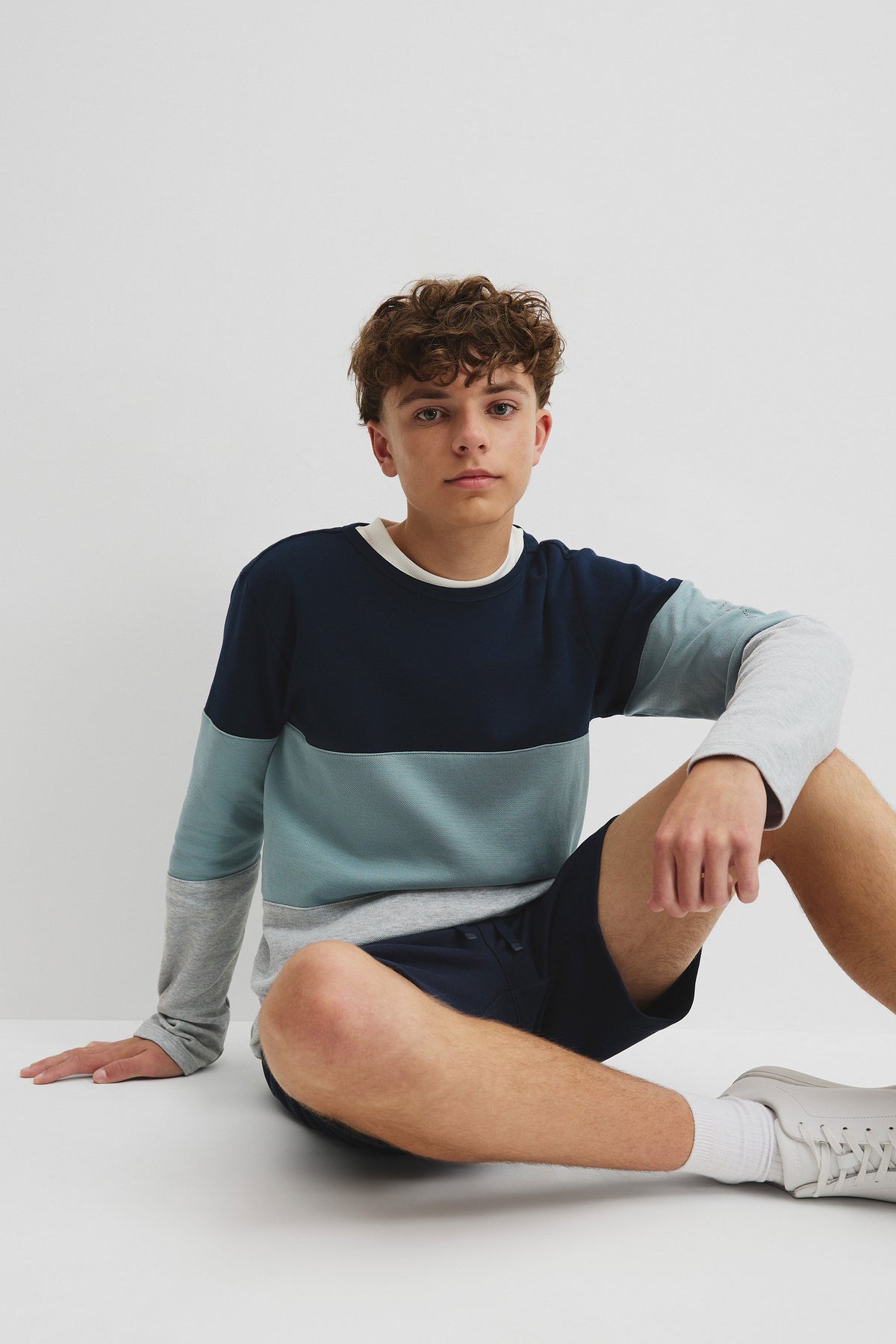 Teen  Cotton Blend Block Stripe T-Shirt