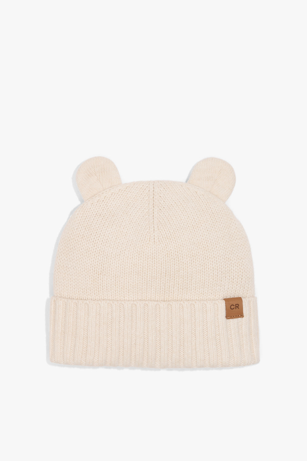 Organically Grown Cotton Blend Bear Knit Beanie