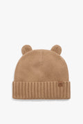 Organically Grown Cotton Blend Bear Knit Beanie