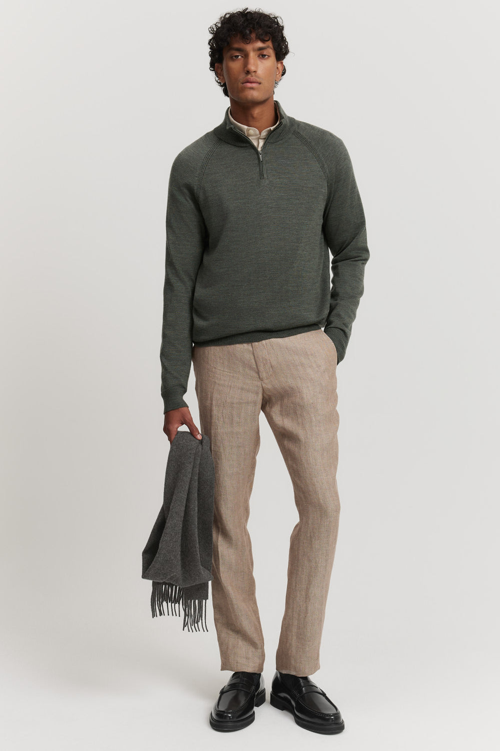 Australian Merino Half Zip Knit