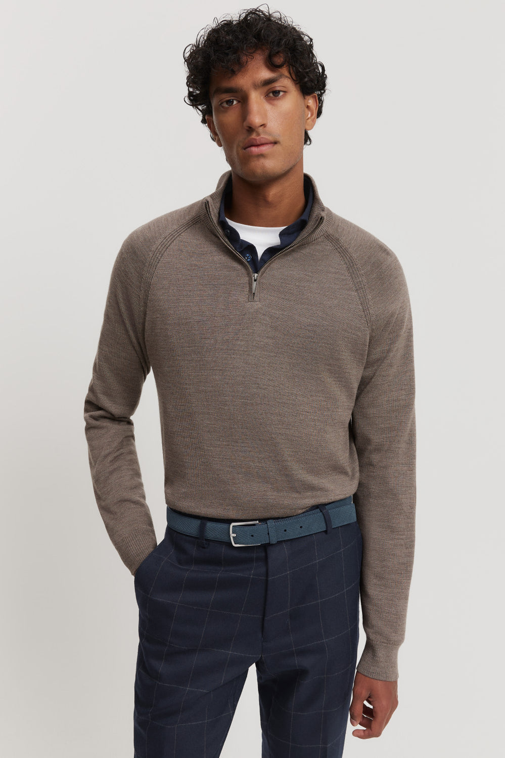 Australian Merino Half Zip Knit