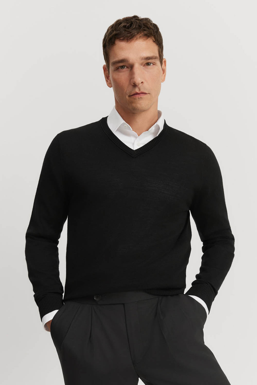 Australian Merino V-Neck Knit