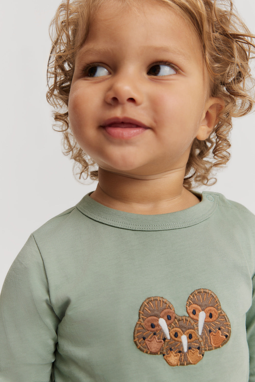 Organically Grown Cotton Kiwi Long Sleeve T-Shirt