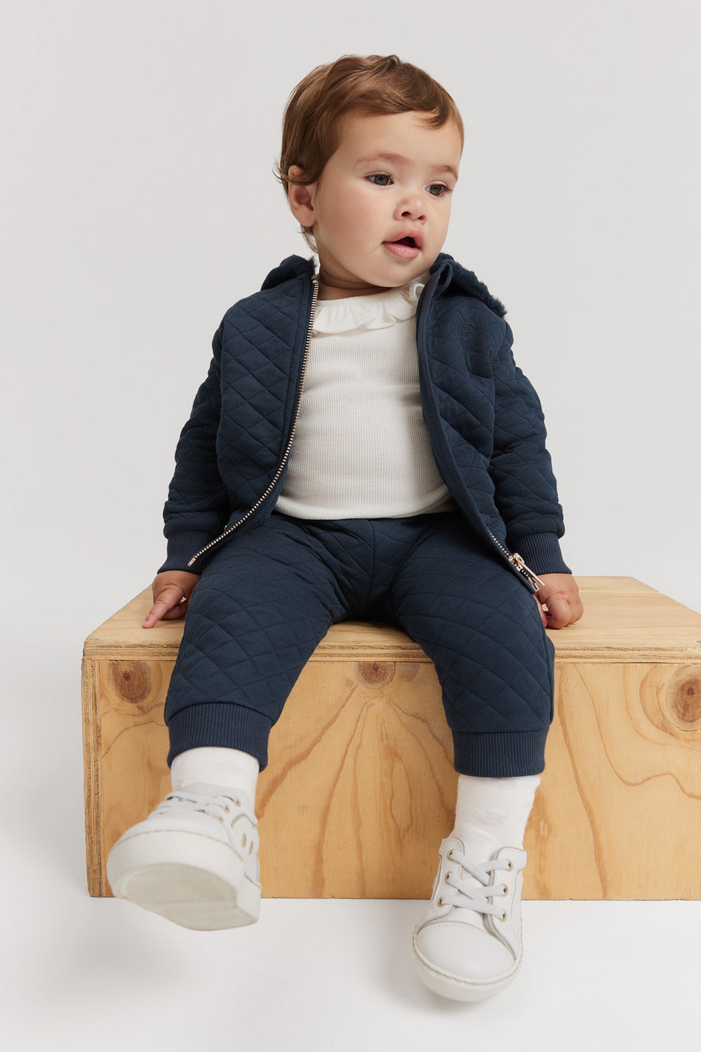 Organically Grown Cotton Blend Quilt Sweat Pant