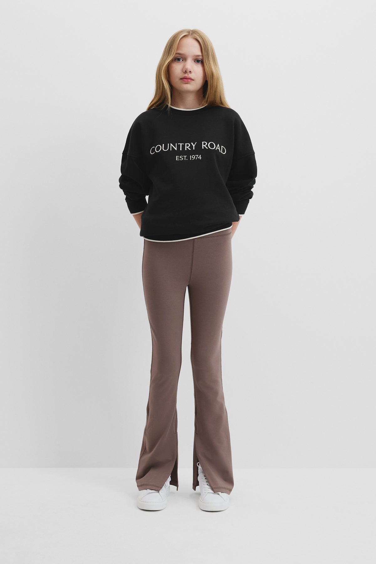 Teen Split Hem Pant