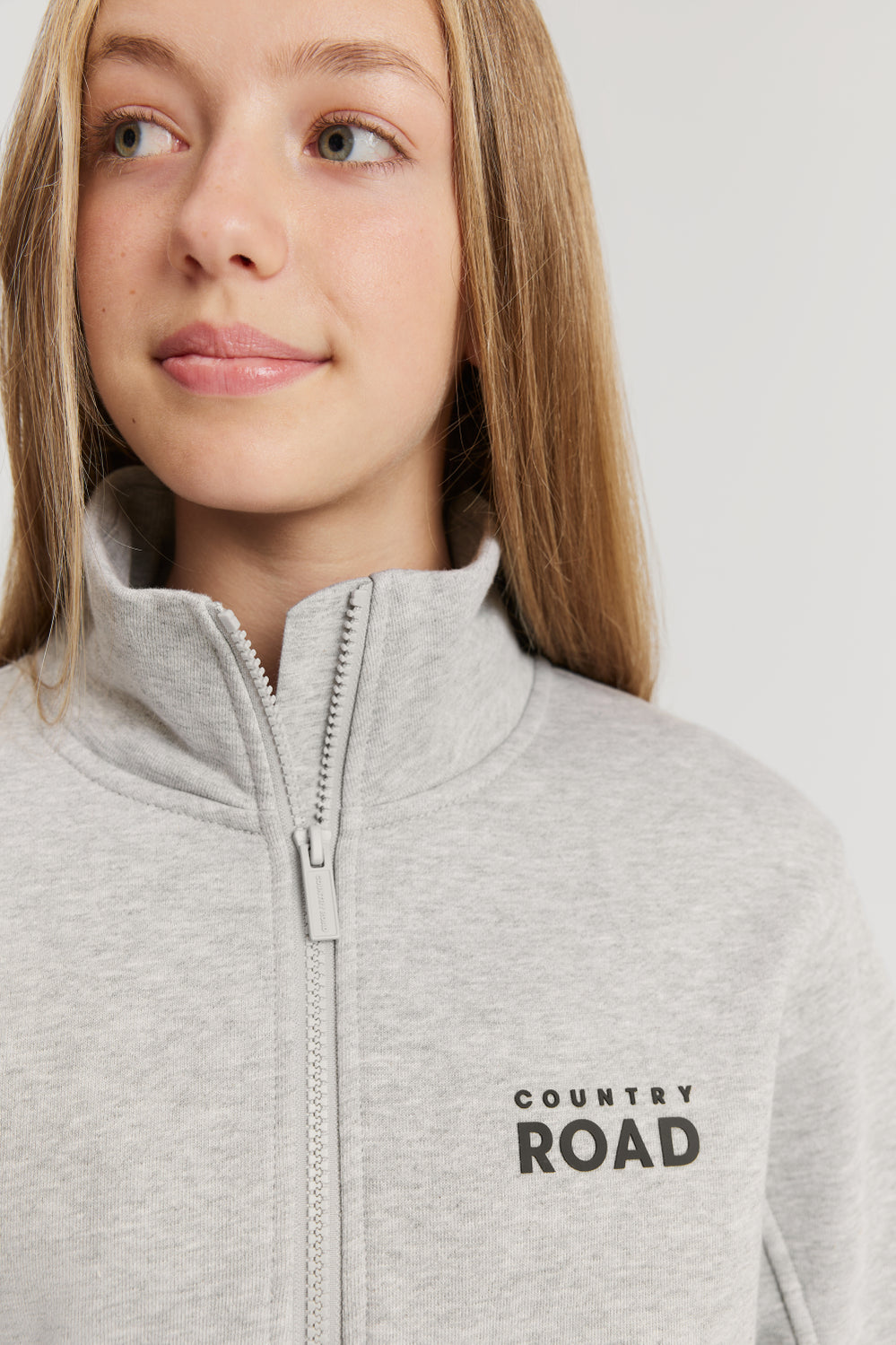 Teen Cotton Blend Logo Half Zip Sweat