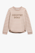 Long Sleeve Sequin Logo T-Shirt