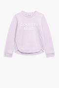 Cotton Long Sleeve Sequin Logo T-Shirt