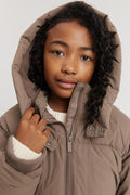 Nylon Puffer Sweat Jacket