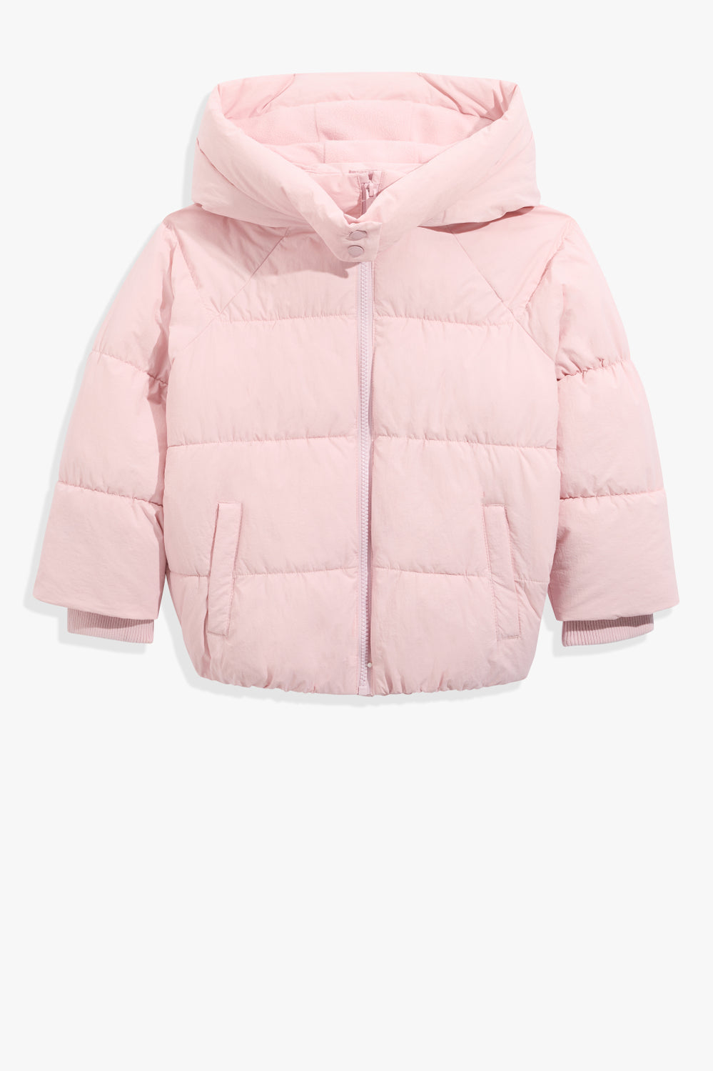 Nylon Puffer Sweat Jacket