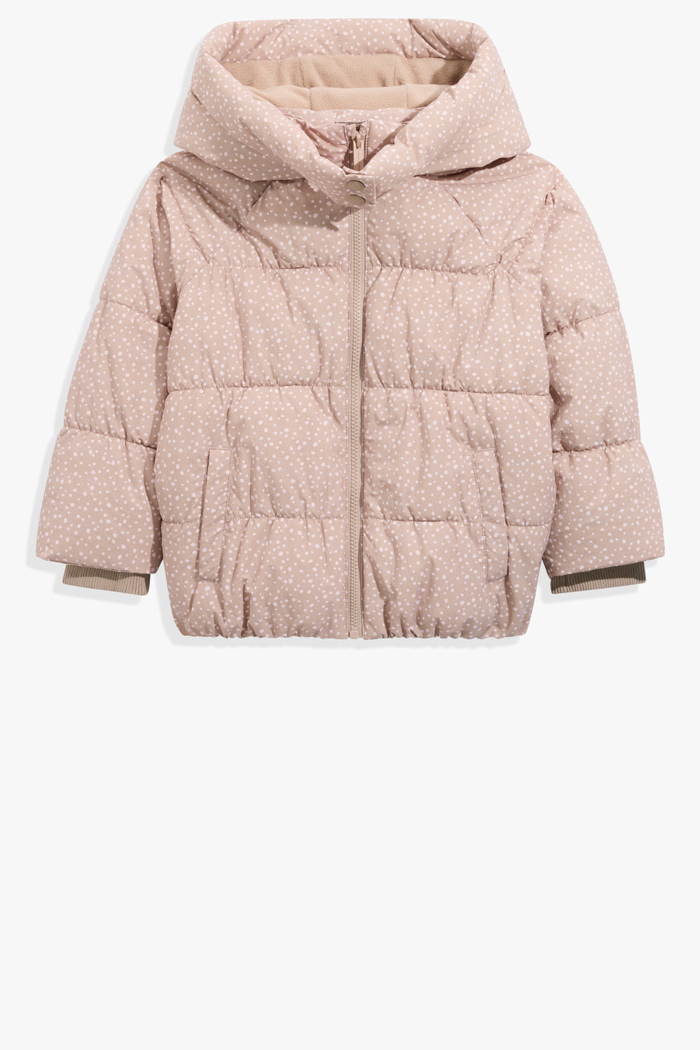 Nylon Blend Soft Puffer Jacket
