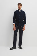 Wool Rib Button-Through Knit