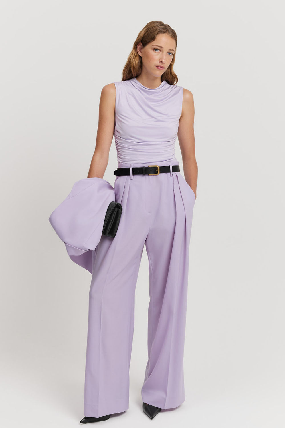 Pleat Wool Pant