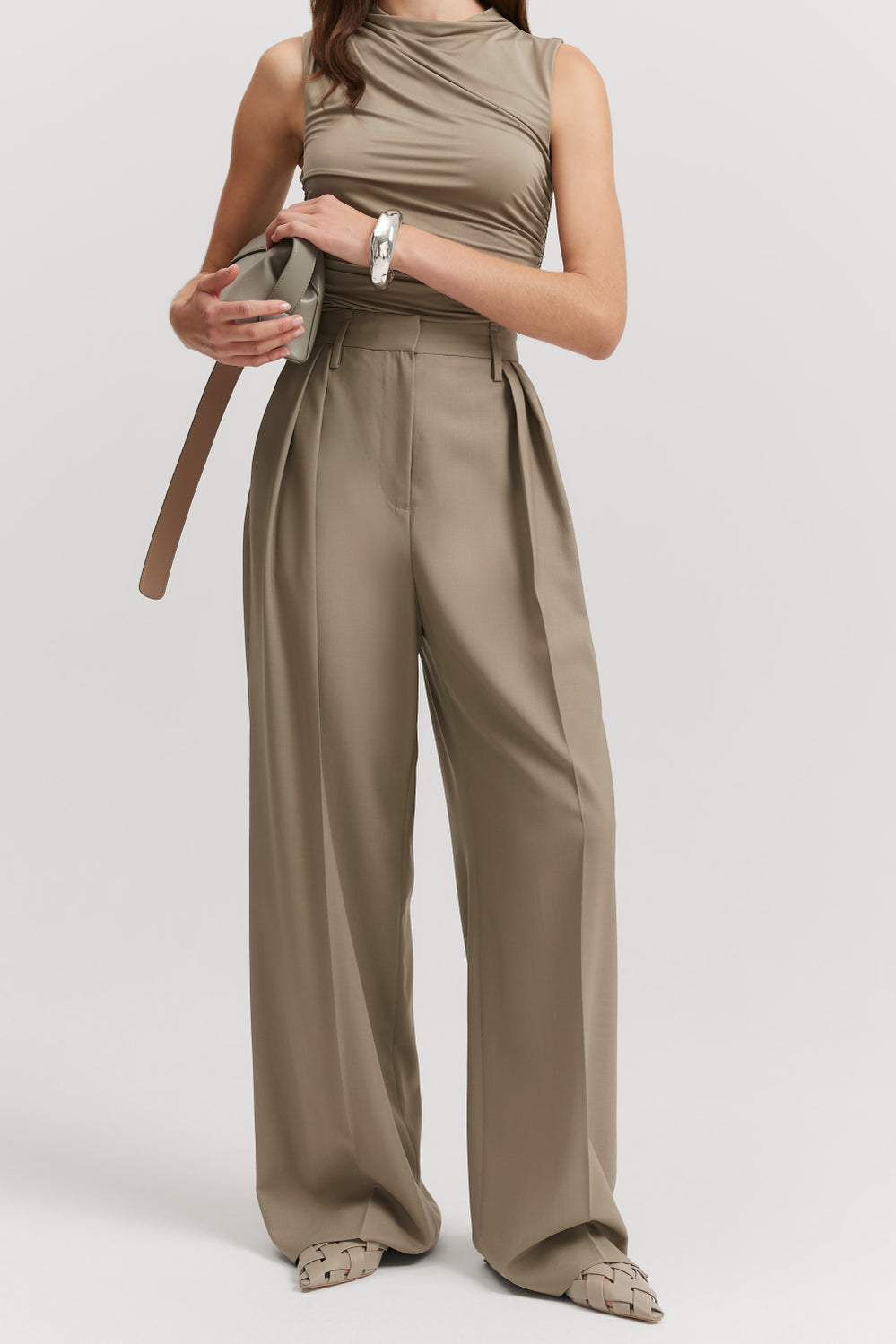 Pleat Wool Pant
