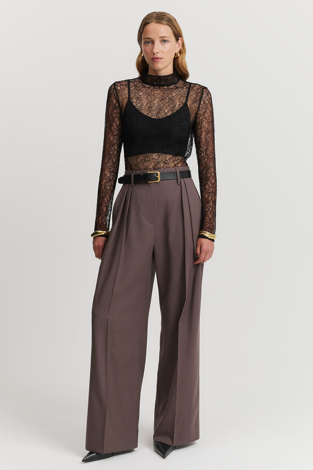 Pleat Wool Pant