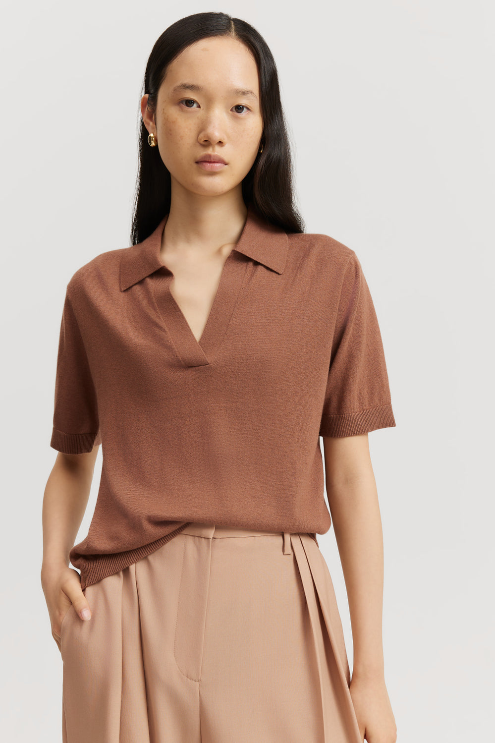 Cotton Cashmere Polo