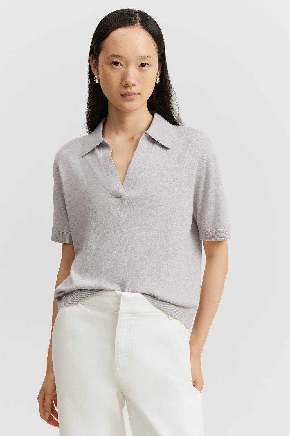 Cotton Cashmere Polo