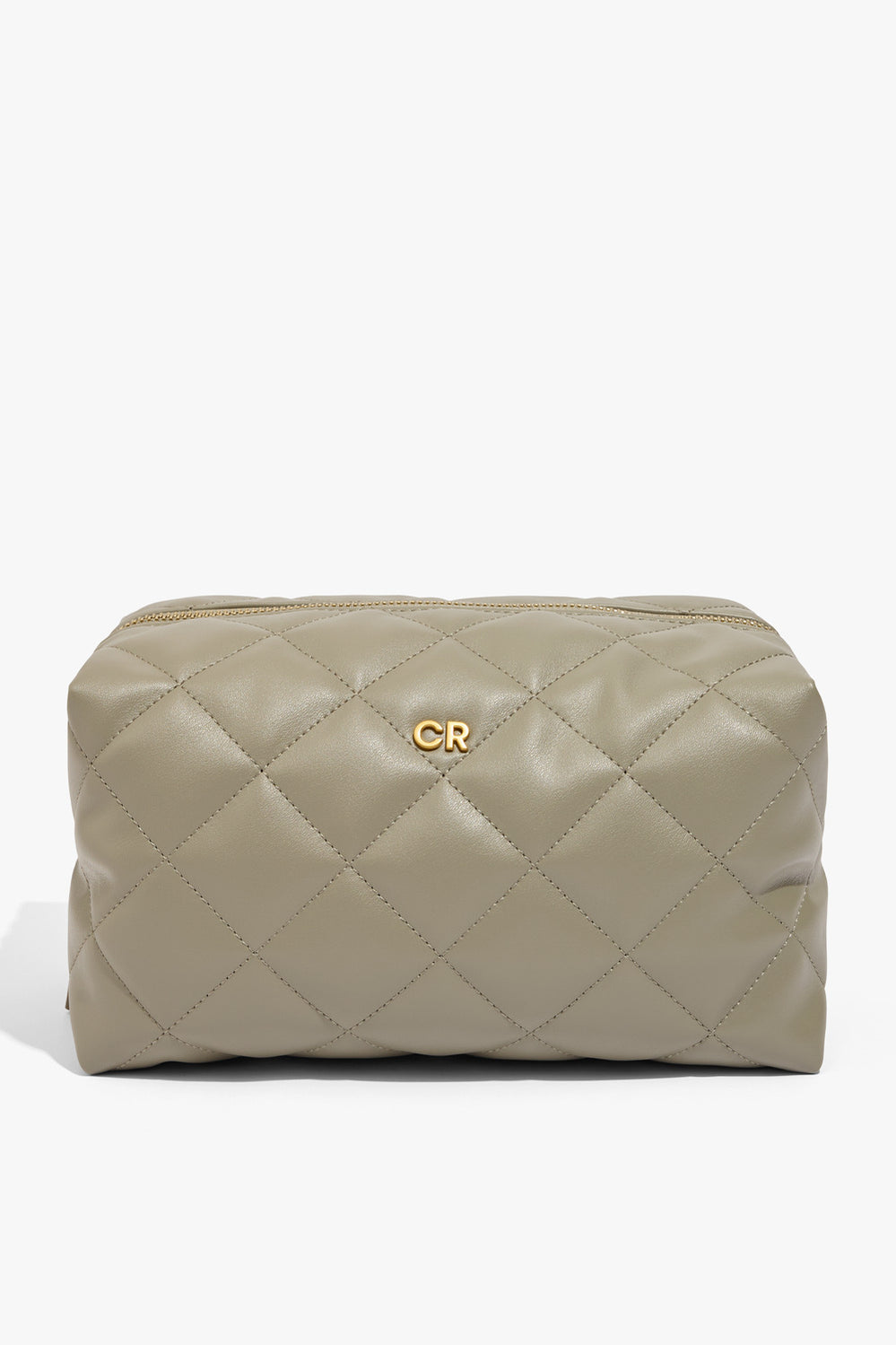 Quilted Zip Top Cosmetic Case