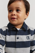 Organically Grown Cotton Block Stripe Rugby T-Shirt