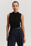 Cashmere Blend Button Knit Vest