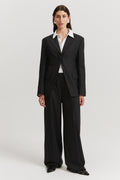 Self Stripe High Break Blazer