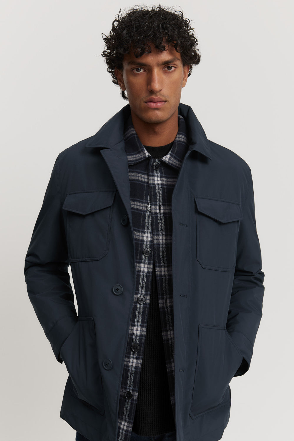Polyester Technical Shirt Jacket