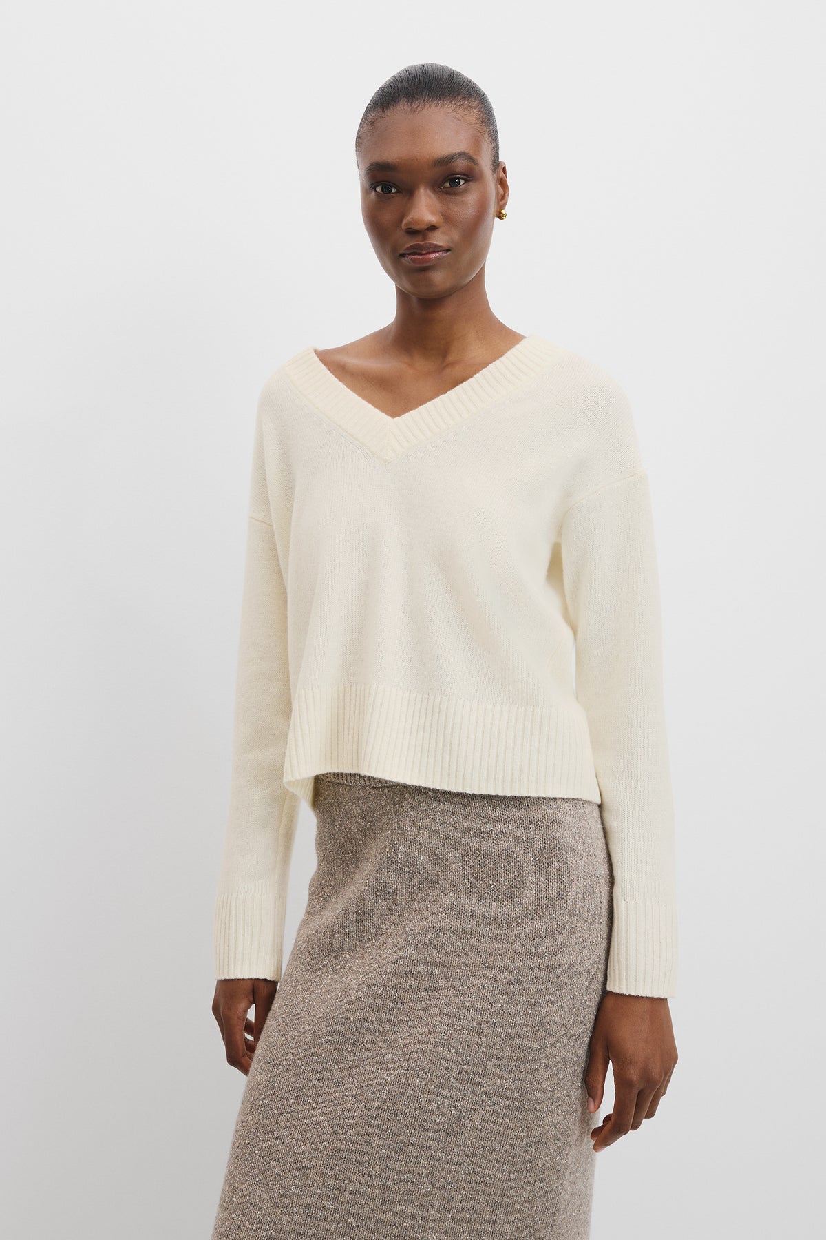 Merino Wool V-Neck Knit