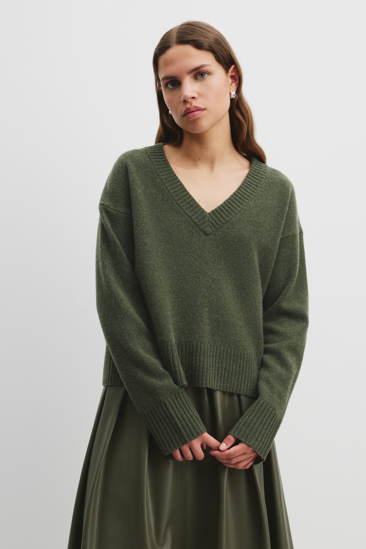 Merino Wool V-Neck Knit