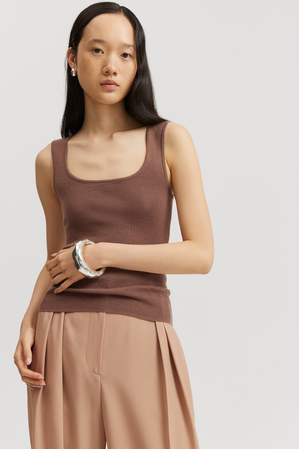 Merino Wool Silk Tank