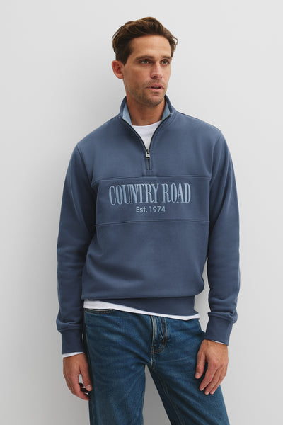 Australian Cotton Half Zip Heritage Sweat