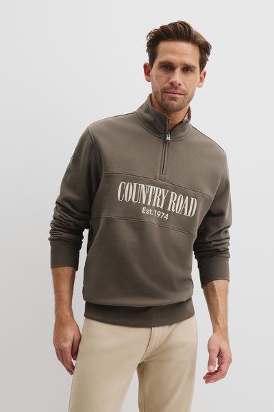 Australian Cotton Half Zip Heritage Sweat