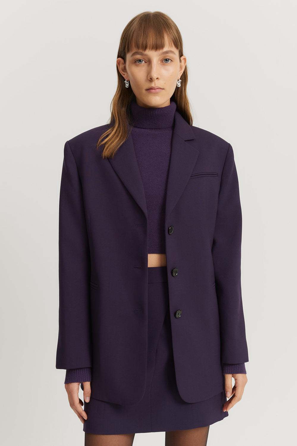 Wool Single-Breasted Blazer