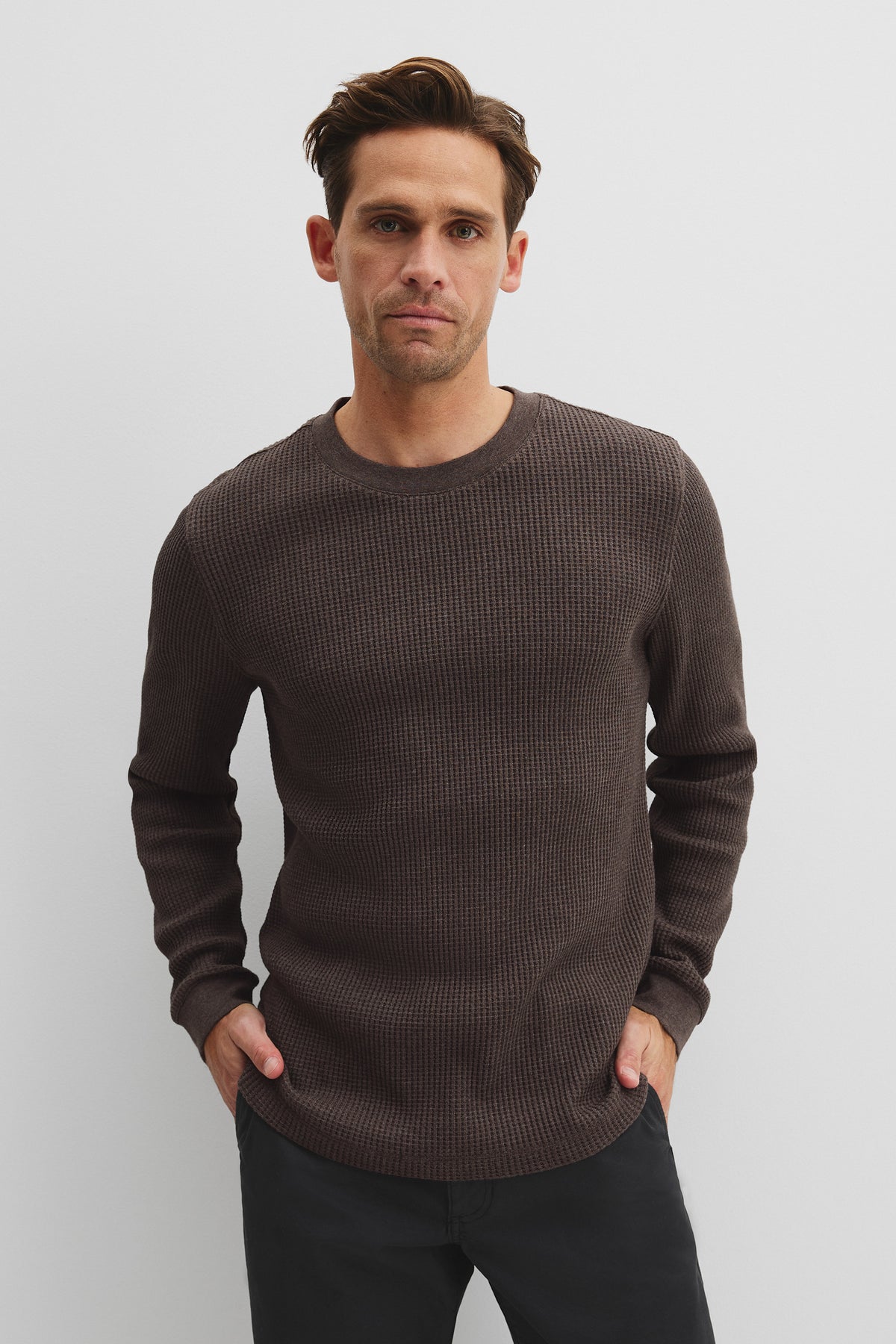 Cotton Waffle Crew T-Shirt