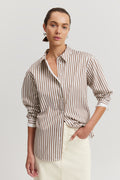 Cotton Stripe Oxford Shirt