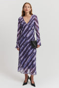 Print Georgette Midi Dress