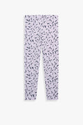 Cotton Blend Leaf Legging