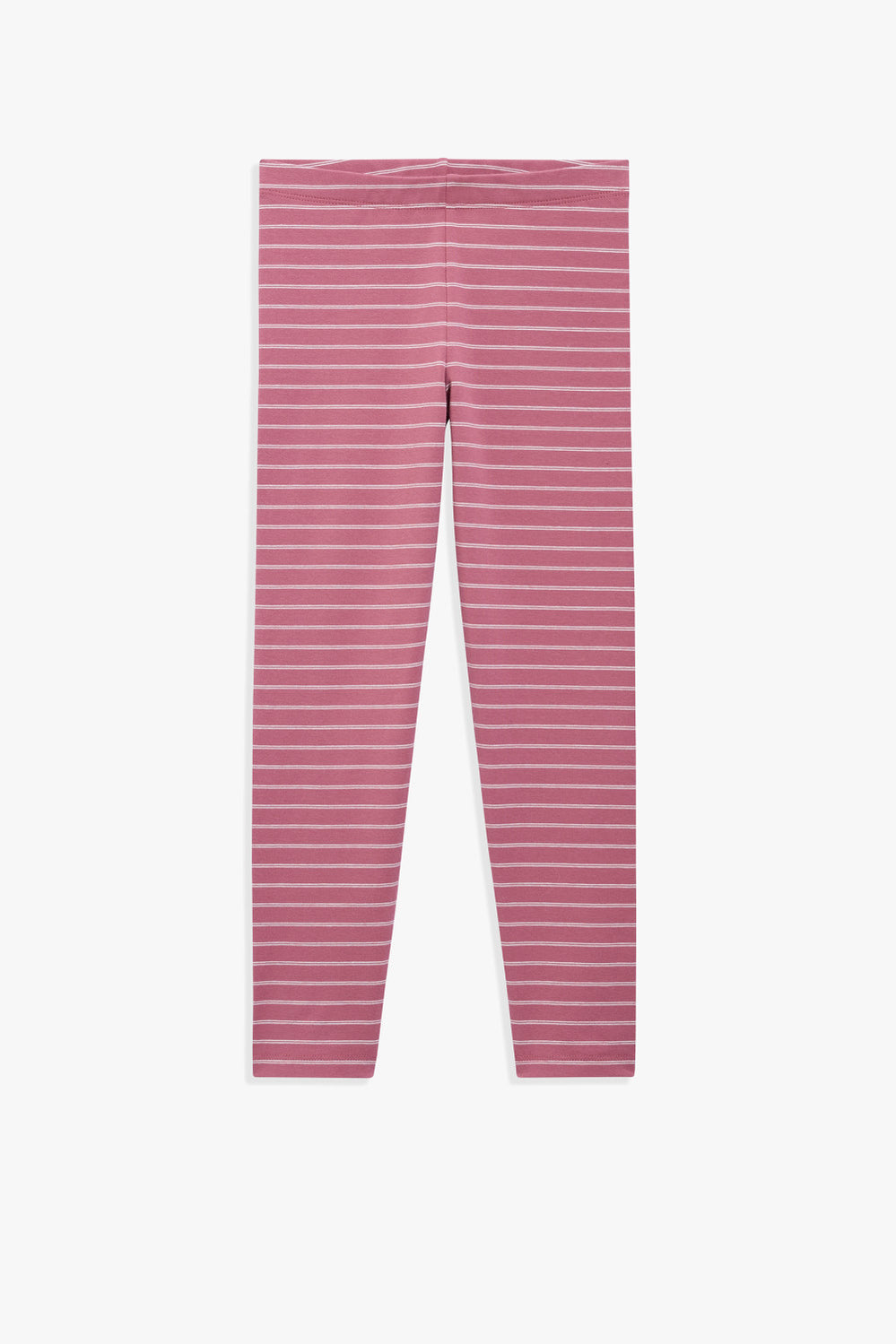 Organically Grown Cotton Blend Stripe Legging