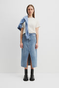 Teen Denim Midi Skirt