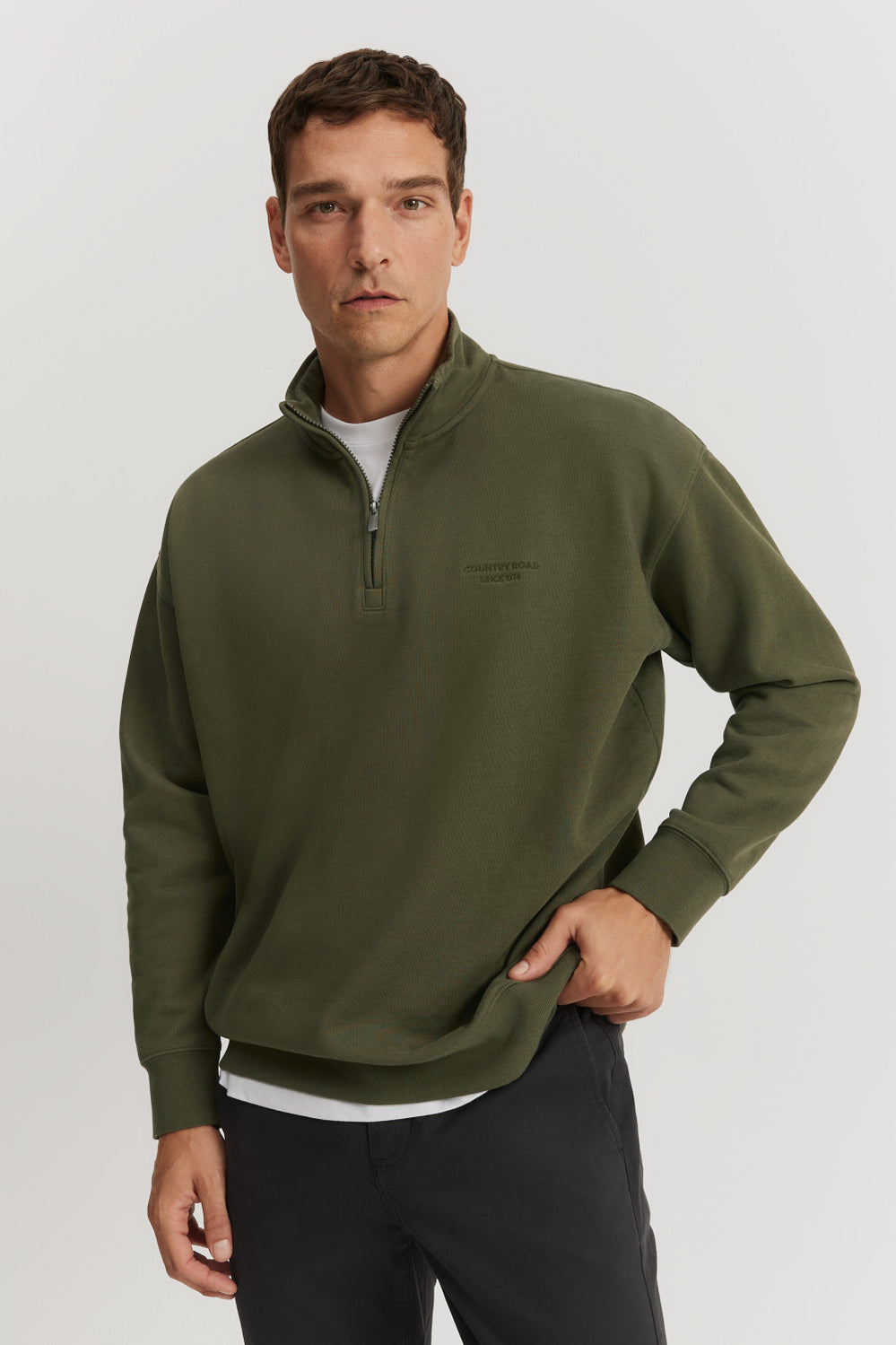 Oversized Half Zip Sweat