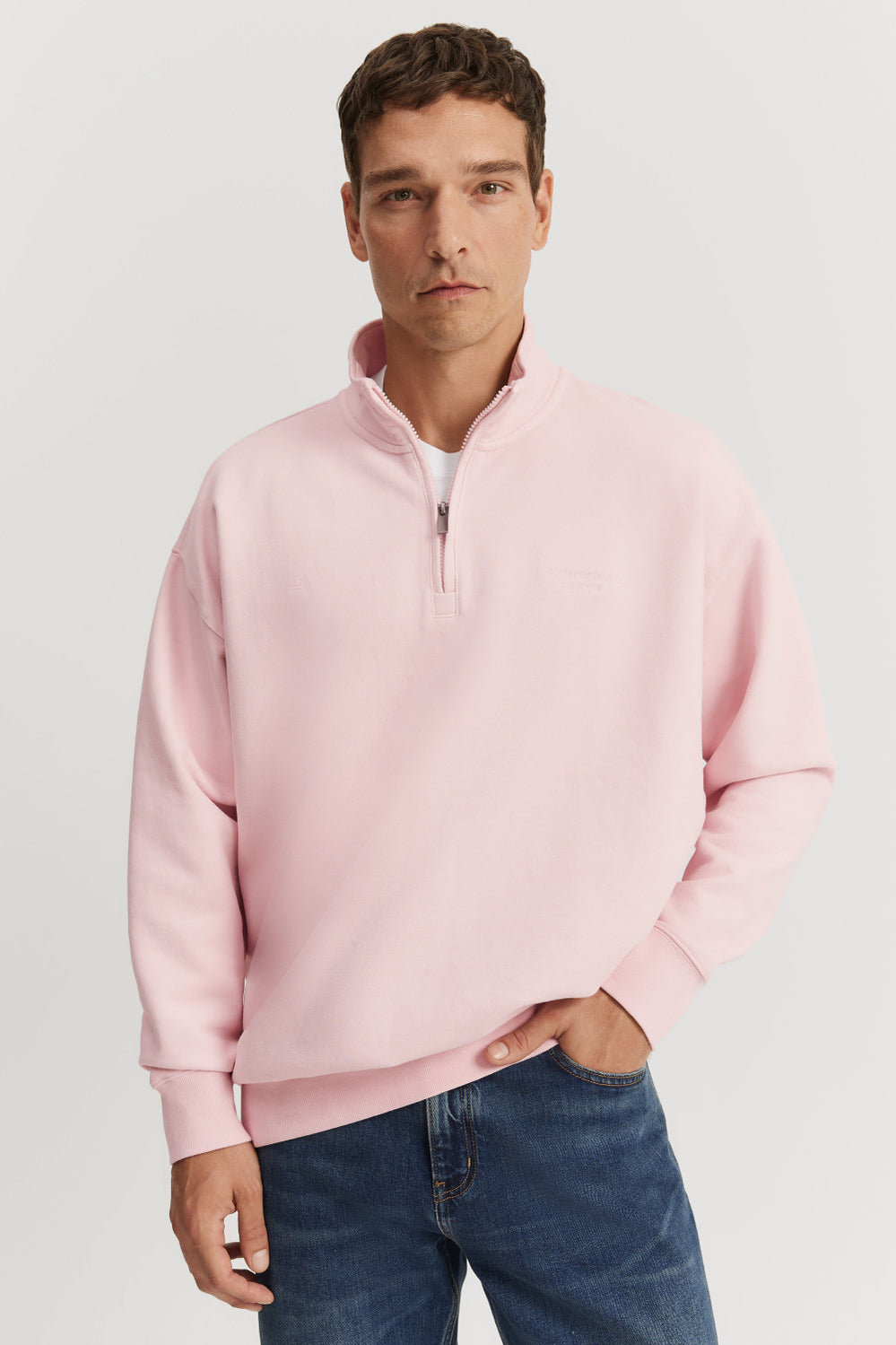Oversized Half Zip Sweat