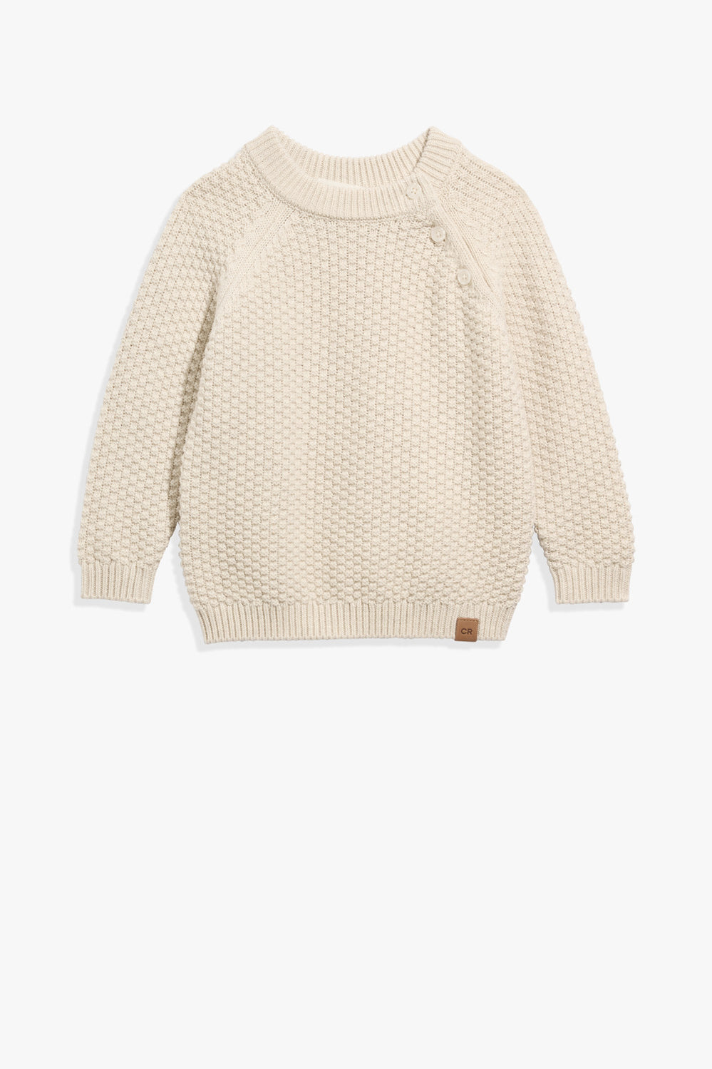Organically Grown Cotton Blend Soft Textured Knit